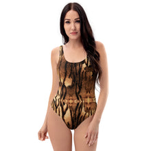 Load image into Gallery viewer, Tiger print one piece swimsuit yoga bodysuit