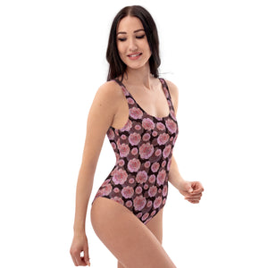 Lula Activewear Pink Blossom One Piece Swimsuit Body suit