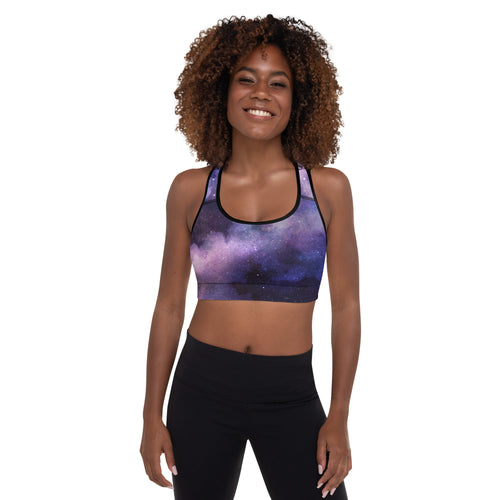 The universe loves you padded sports bra, yoga bra, running bra