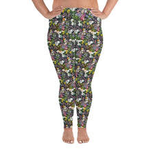 Load image into Gallery viewer, Floral plus size yoga leggings for women