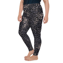 Load image into Gallery viewer, Leopard print plus size leggings for women