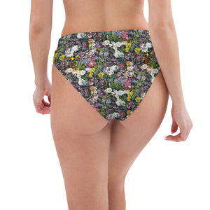 Floral Recycled High Waisted Bikini Bottom