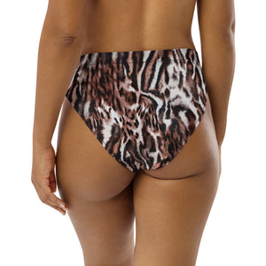 Leopard Print Recycled Bikini Bottom