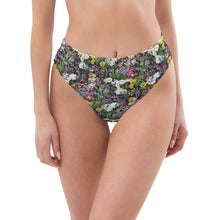 Load image into Gallery viewer, Floral high waisted recycled bikini bottom