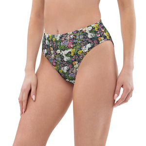 Floral Recycled High Waisted Bikini Bottom