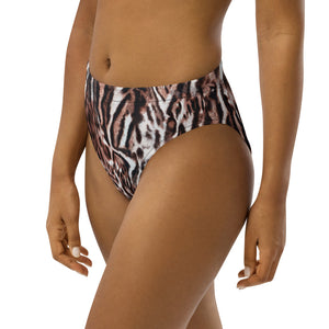 Leopard print recycled bikini bottom