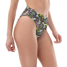 Load image into Gallery viewer, Floral High Waisted Recycled Bikini Bottom