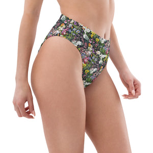Floral High Waisted Recycled Bikini Bottom