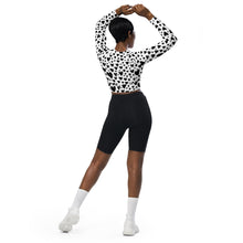 Load image into Gallery viewer, Hearts Recycled long-sleeve crop top