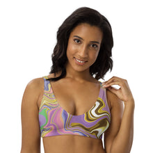 Load image into Gallery viewer, Marble recycled padded bikini top