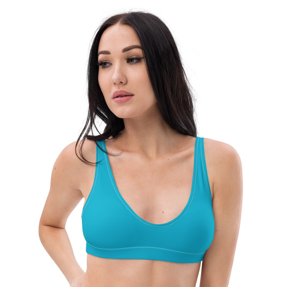 Recyled padded bikini top