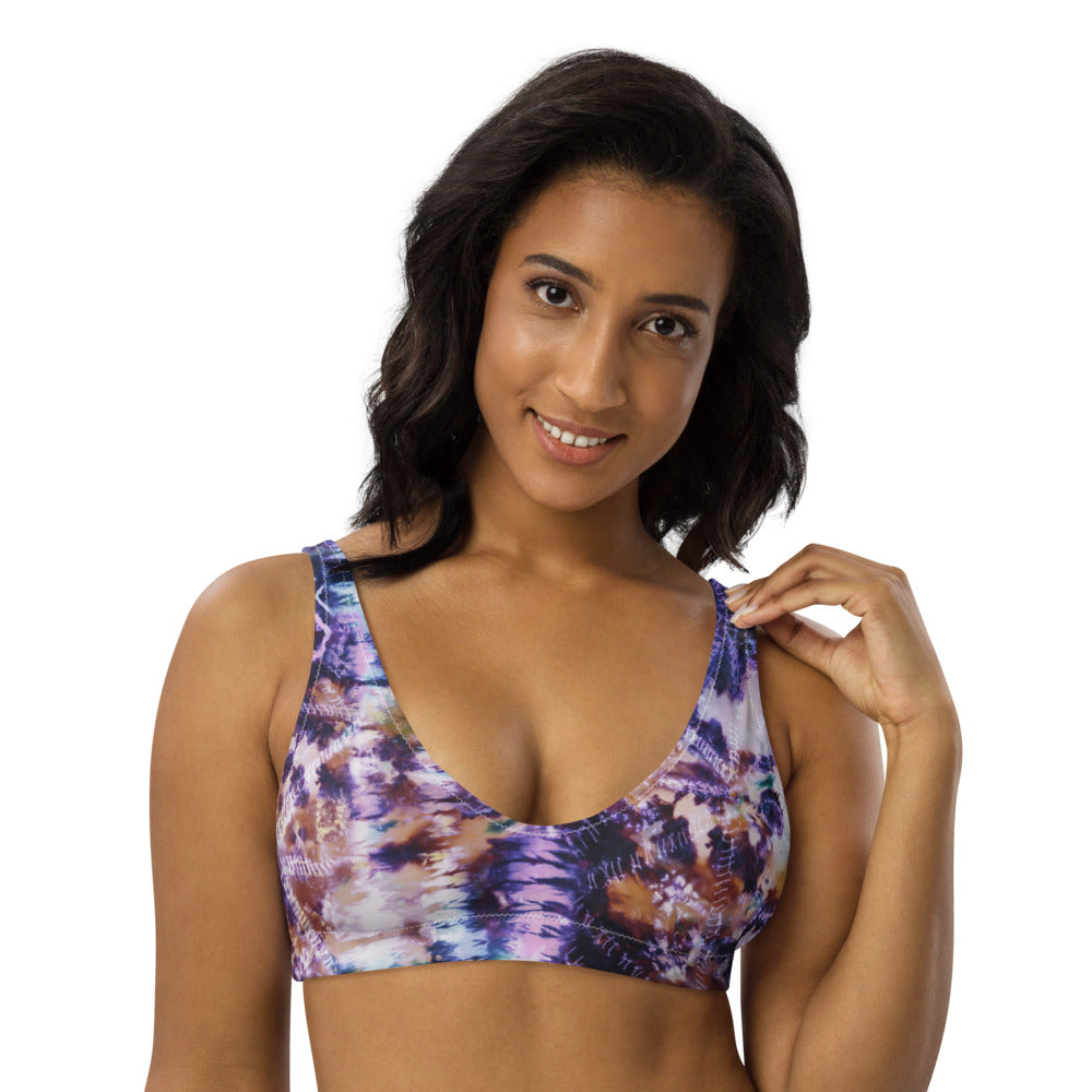 Recyled padded bikini top
