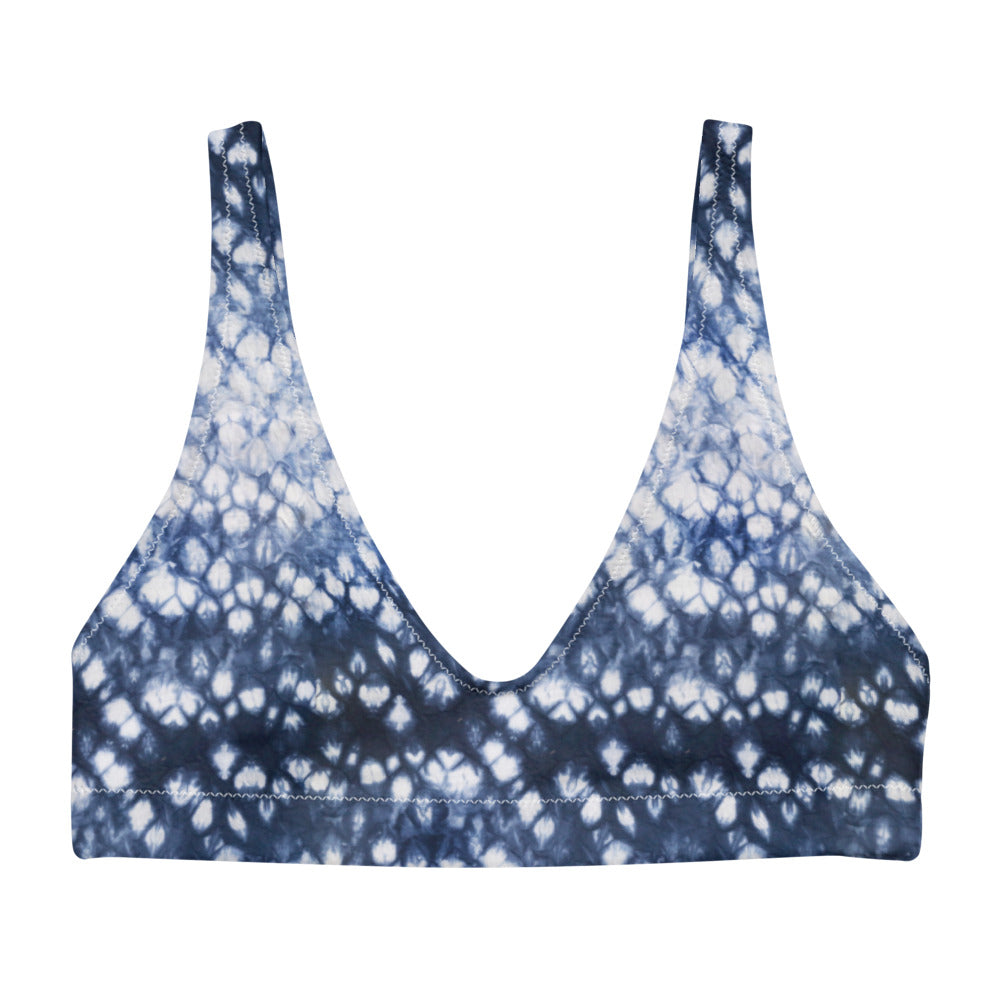 Recyled padded bikini top