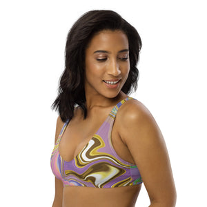 Marble Recycled Padded Bikini Top