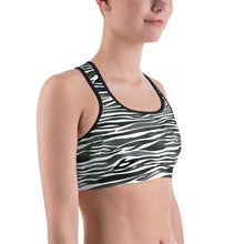 Load image into Gallery viewer, Zebra Print Sports bra