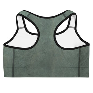 Green Marble Sports bra