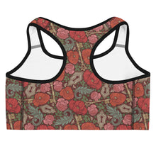 Load image into Gallery viewer, Rose garden yoga sports bra