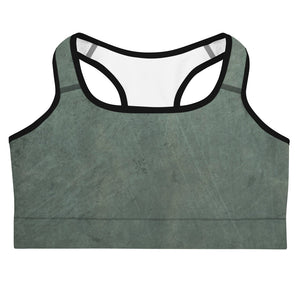 Green Marble Sports bra
