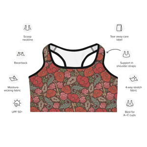 Rose Garden Yoga Sports Bra