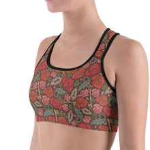 Load image into Gallery viewer, Rose Garden Yoga Sports Bra