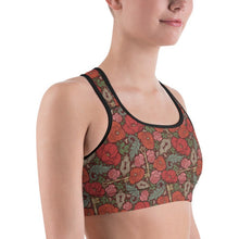 Load image into Gallery viewer, Rose Garden yoga sports bra