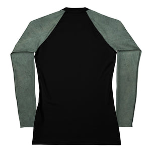 Green Marble Long Sleeved Top