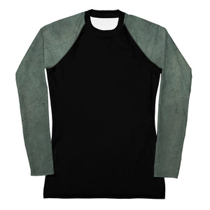 Green Marble Long Sleeved Top