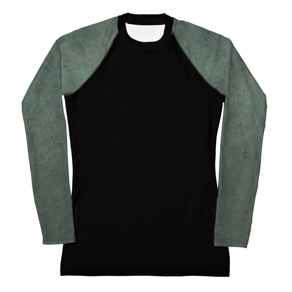 Green Marble Long Sleeved Top