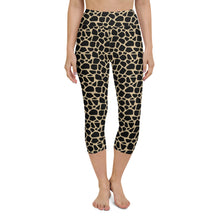 Load image into Gallery viewer, Giraffe High Waisted Capri Leggings
