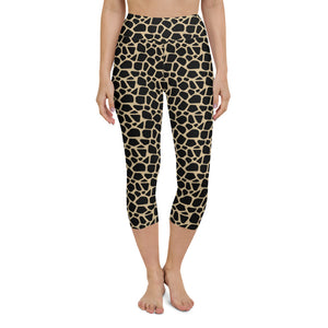 Giraffe High Waisted Capri Leggings