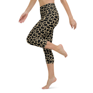 Giraffe High Waisted Capri Leggings