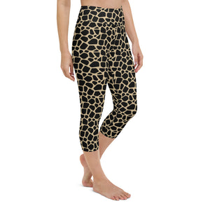Giraffe High Waisted Capri Leggings