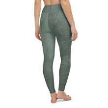 Load image into Gallery viewer, Green Marble High Waisted Leggings