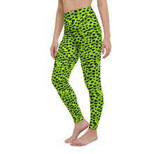 Load image into Gallery viewer, Lula Activewear Neon Green Leopard Print Yoga Leggings  Edit alt text