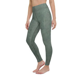 Green Marble High Waisted Leggings