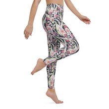 Load image into Gallery viewer, Lula Activewear Black Paisley High Waisted Yoga Leggings