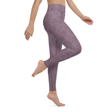 Load image into Gallery viewer, Grape Marble High Waisted Yoga Leggings