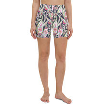 Load image into Gallery viewer, Lula Activewear Black Paisley High Waisted Shorts