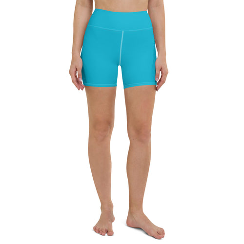 Lula Activewear Electric Blue High Waisted Shorts