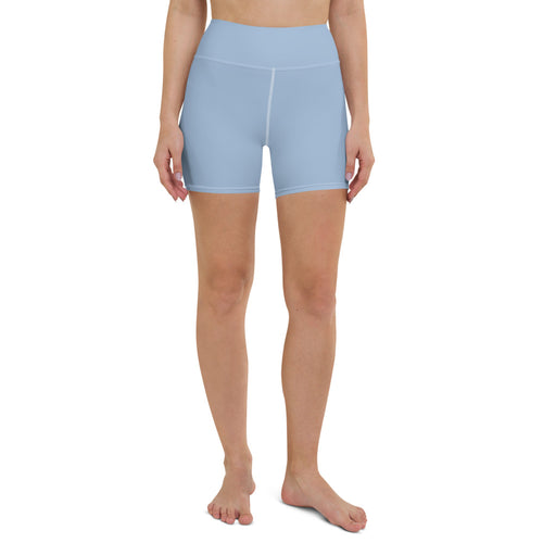 Lula Activewear Powder Blue High Waisted Shorts