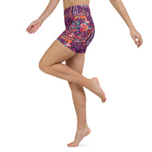 Load image into Gallery viewer, Lula Activewear Pink Paisley Yoga Shorts