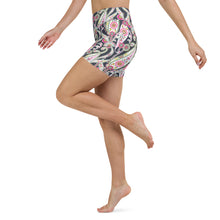 Load image into Gallery viewer, Lula Activewear Black Paisley High Waisted Shorts