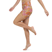 Load image into Gallery viewer, Lula Activewear Flower Power High Waisted Yoga Shorts