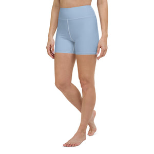 Lula Activewear Powder Blue High Waisted Shorts