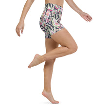 Load image into Gallery viewer, Lula Activewear Black Paisley High Waisted Shorts