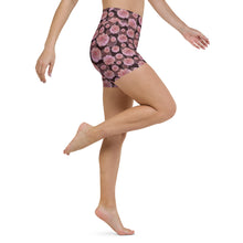 Load image into Gallery viewer, Pink Blossom Yoga Shorts