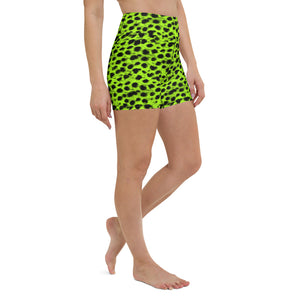 Neon Leopard High Waisted Shorts