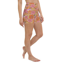 Load image into Gallery viewer, Lula Activewear Flower Power High Waisted Yoga Shorts
