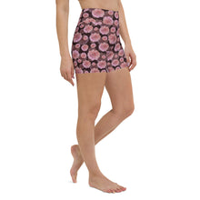 Load image into Gallery viewer, Pink Blossom Yoga Shorts
