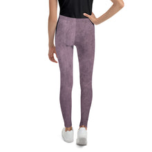 Load image into Gallery viewer, Grape Marble Youth Leggings